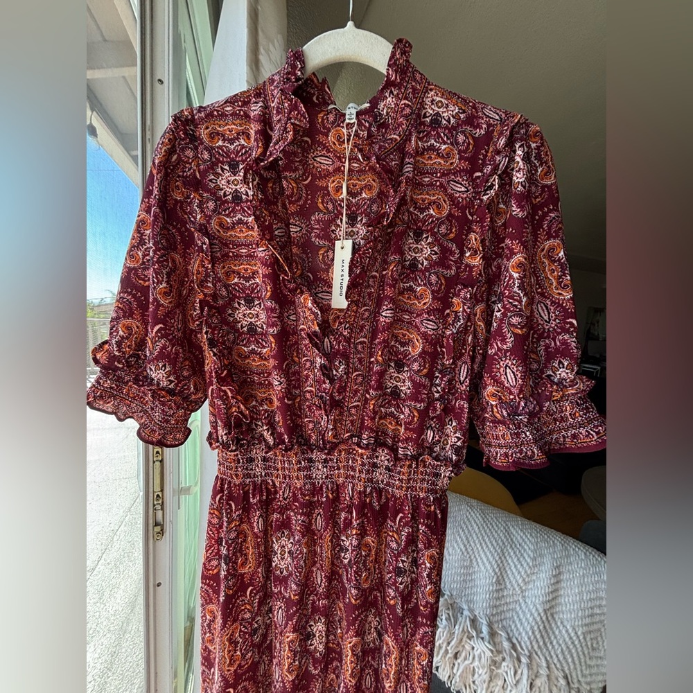Max Studio Full Length Empire Waist Dress